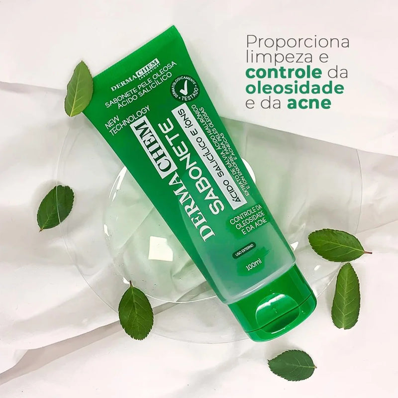 Limpeza Profunda e Equilíbrio Diário com Ácido Salicílico e Biotina"