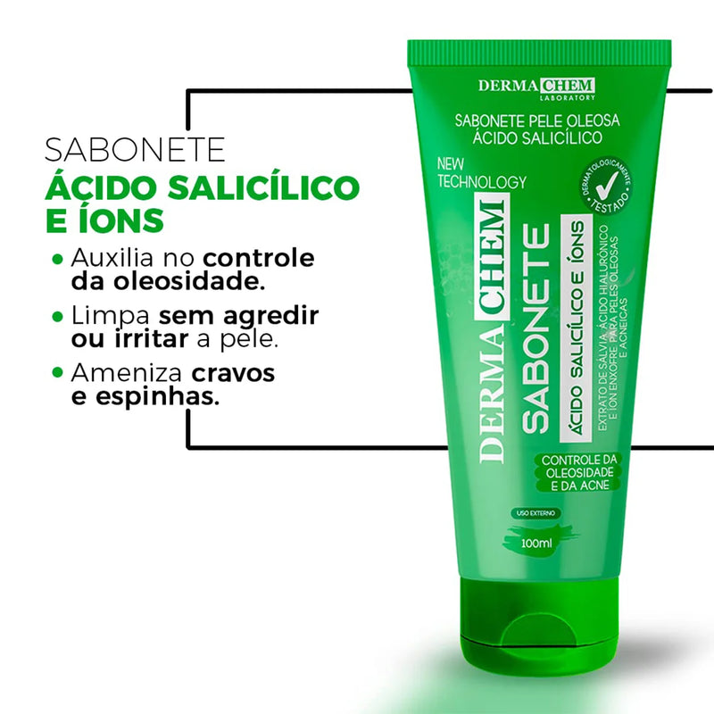 Limpeza Profunda e Equilíbrio Diário com Ácido Salicílico e Biotina"