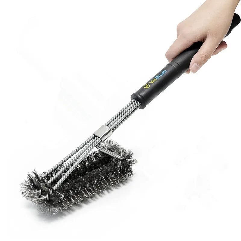 Escova de limpeza para churrasqueira e raspador, Escova de limpeza para churrasqueira, Acessórios para churrasco ideais, Antiaderente, Ferramentas perfeitas