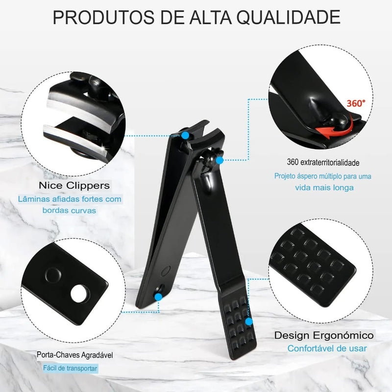 Kit de cortador de unhas 26 peças kit de manicure de aço inoxidável conjunto de manicure profissional ferramentas de cuidados com as unhas com estojo de viagem luxuoso